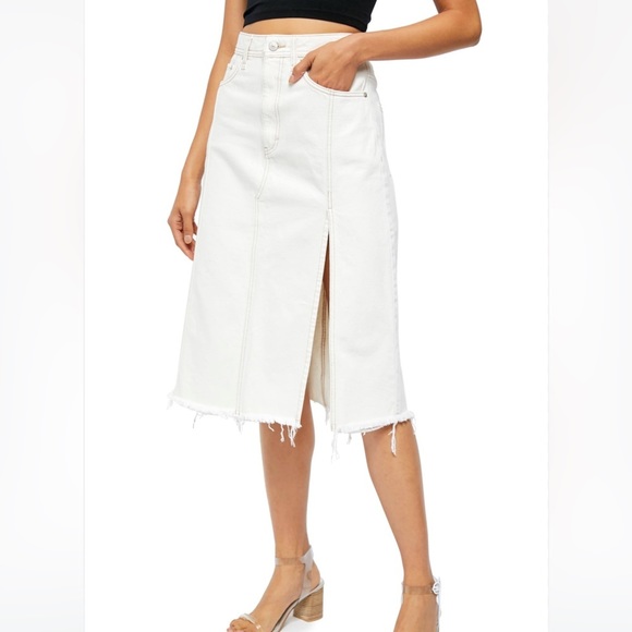 We The Free Dresses & Skirts - Free People Women's Mambo Denim Midi Skirt